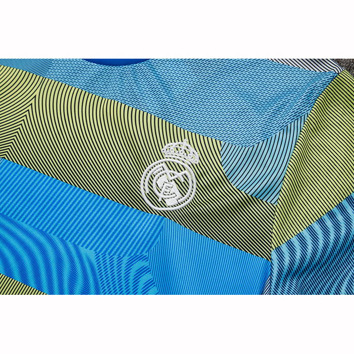Chandal del Real Madrid Manga Corta 25-26 Azul Verde - Pantalon Corto